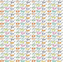 Different shapes of colorful spectacles pattern vector