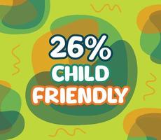 square shape banner vector, illustration of GMO percentage. interesting gradation design with child theme. vector