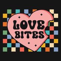 Valentine's Day Retro Vector T-Shirt Design