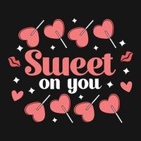 Valentine's Day Retro Vector T-Shirt Design