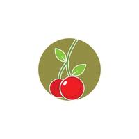 cherry fruit icon vector illustration