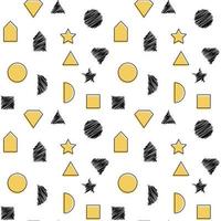 Seamless pattern of simple geometric shapes. Vector illustration. EPS10