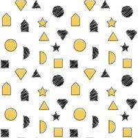 Seamless pattern of simple geometric shapes. Vector illustration. EPS10