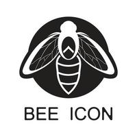 icono de diseño de ilustraciones de logotipo de abeja vector