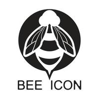 icono de diseño de ilustraciones de logotipo de abeja vector