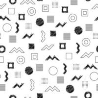 Seamless pattern of simple geometric shapes. Vector illustration. EPS10