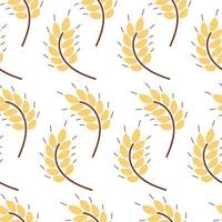 Seamless pattern with wheat ears vector illustration