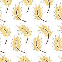 Seamless pattern with wheat ears vector illustration