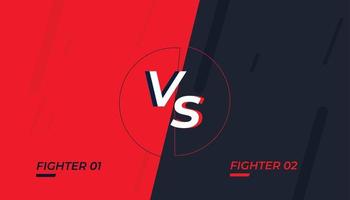 Versus vs Design Template for Gaming vector