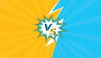 Versus vs Design Template for Gaming vector