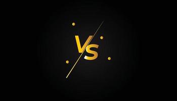 versus vs diseño modelo para juego de azar vector