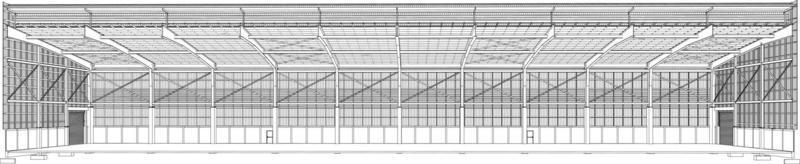 3D illustration of building structure vector