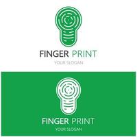 simple flat fingerprint logo,for security,identification,badge,emblem,business card,digital,vector photo