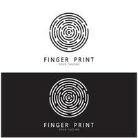 simple flat fingerprint logo,for security,identification,badge,emblem,business card,digital,vector vector