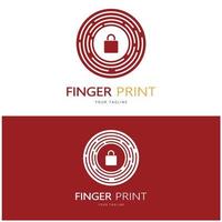 simple flat fingerprint logo,for security,identification,badge,emblem,business card,digital,vector vector