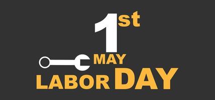 Happy Labor Day. Poster or Banner. 1 May International labour day photo