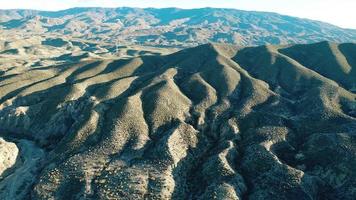 Flying over a vast arid region in Spain video