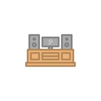 Entertainment Center icon vector