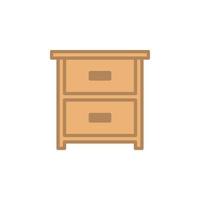 Drawer icon vector