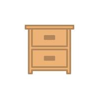 Drawer icon vector