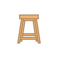 Stool icon vector