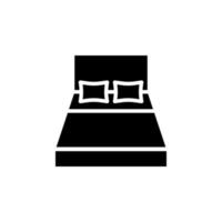 Bed icon vector