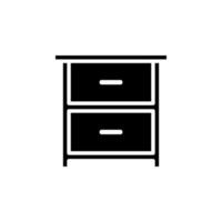 Drawer icon vector