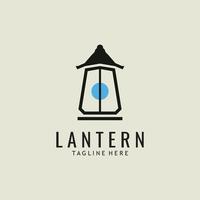 Lantern Lamp Design Vector Template