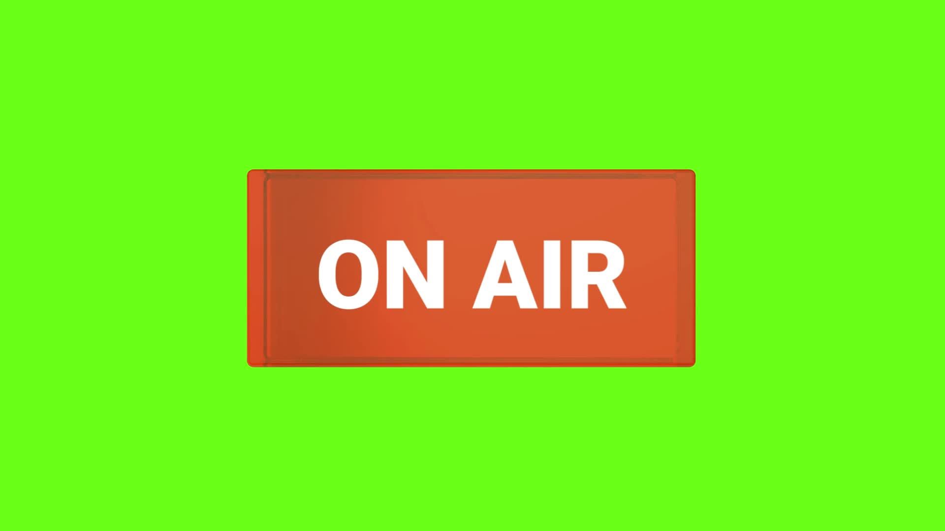 Green screen Live and On Air red sign 22166835 Stock Video at Vecteezy
