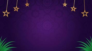 Purple Islamic Blank Space For Text Video Background