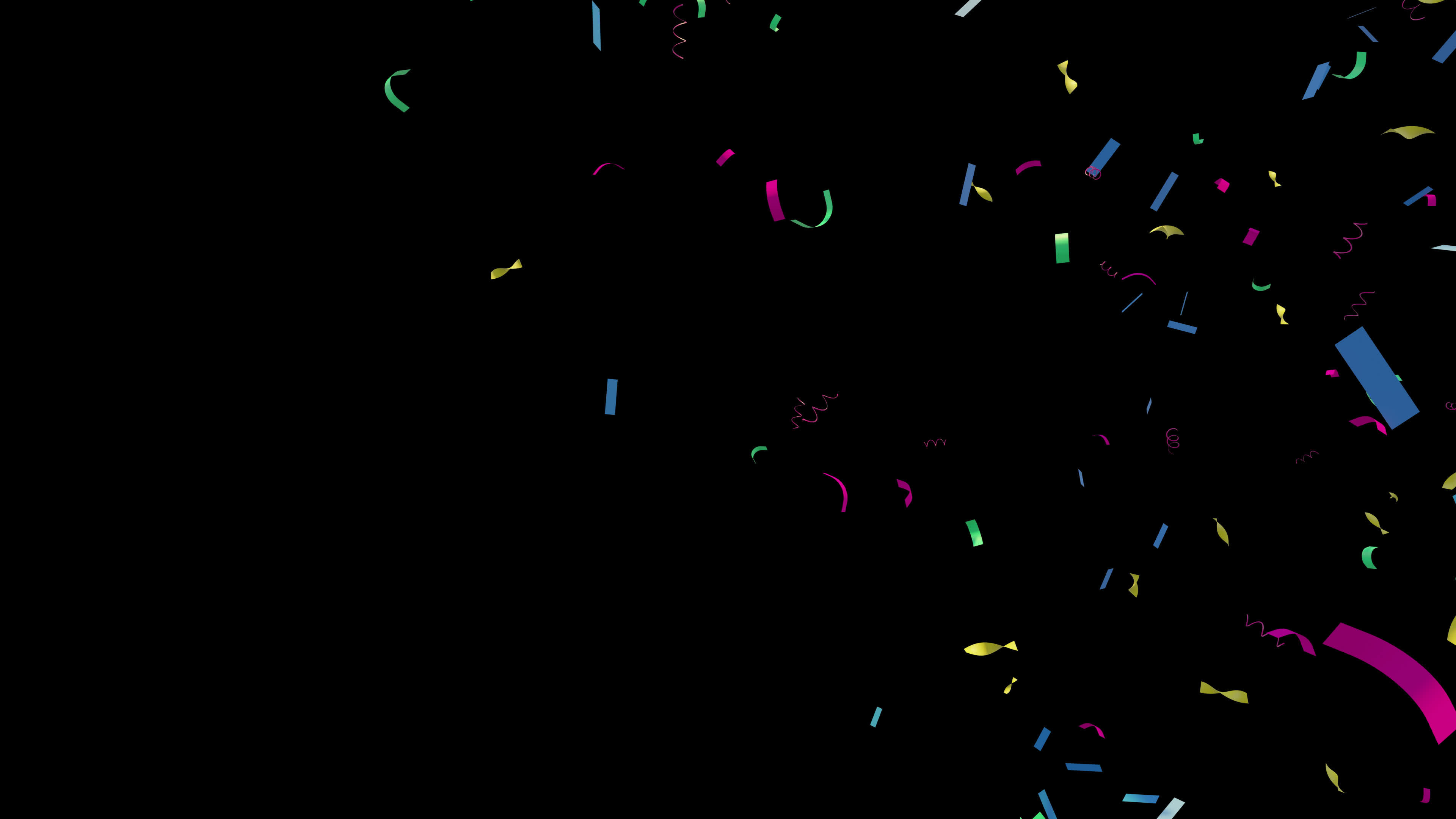 Confetti Fall with Alpha Channel 22166856 Stock Video at Vecteezy