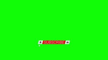 High-Quality Editable Channel Like Subscribe With Bell Icon Animation Green Screen Template to increase subscribers and likers. video