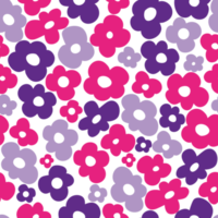 nahtloses Retro-Blumenmuster png