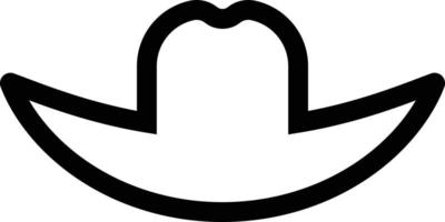 cowboy hat icon . stetson hat icon art vector icon for apps and websites