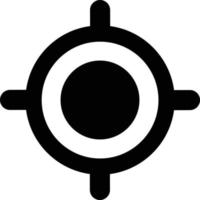 Location crosshairs icon . Mark icon, pointer. GPS indicator sign. Pointer on white background. Vector illustration. Target icon.