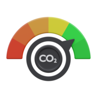 faible émission 3d le rendu icône illustration avec transparent arrière-plan, bio énergie png