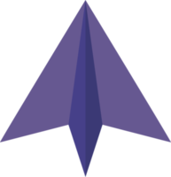 Colored paper airplane png