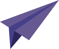 Colored paper airplane png