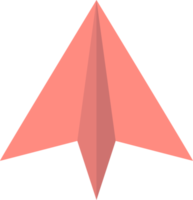 Colored paper airplane png