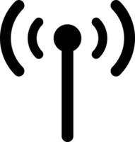 wireless network icon . broadcast icon . antenna symbol vector
