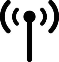 wireless network icon . broadcast icon . antenna symbol vector