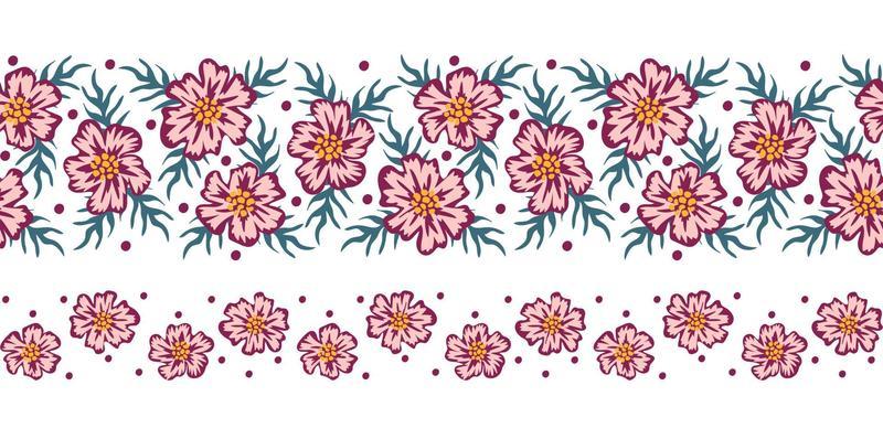 Flower Line Border Vector Art, Icons, and Graphics for Free Download