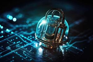 Security and data protection in technological development photo