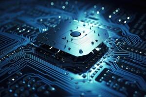Security and data protection in technological development photo