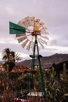 Old windmill propeller photo