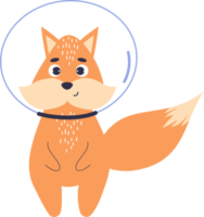 Cute astronaut fox png