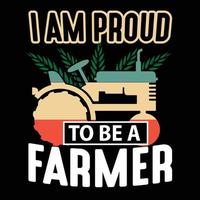 Farmer t shirt design with Tractor, farmer t shirts, Farmer t shirt vector, farmer typography t shirt design vector