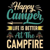 Camping T shirt Design graphic, Camping Illustration Vector Art, Outdoor t shirt design, Camping adventure