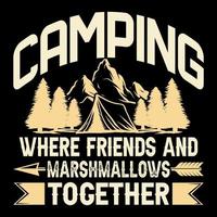 Camping T shirt Design graphic, Camping Illustration Vector Art, Outdoor t shirt design, Camping adventure