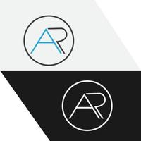 Creative ar logo vector